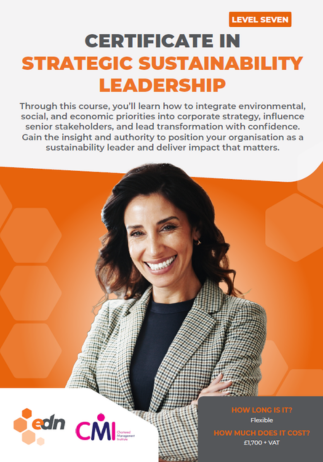 Certificate in Strategic Sustainability Leadership fact sheet