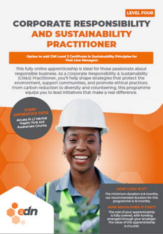 Corporate Responsibility and Sustainability Practitioner fact sheet