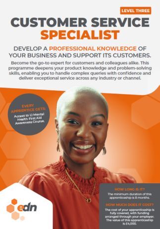 Customer Service Specialist Apprenticeship fact sheet