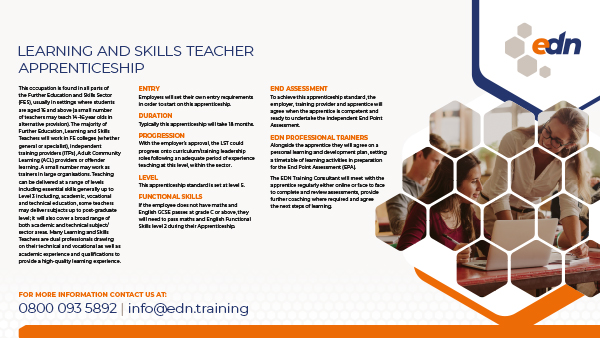 Learning and Skills Teacher Apprenticeship fact sheet