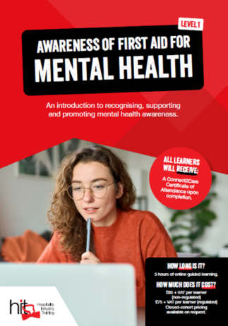 Level 1 Awareness of First Aid for Mental Health facesheet