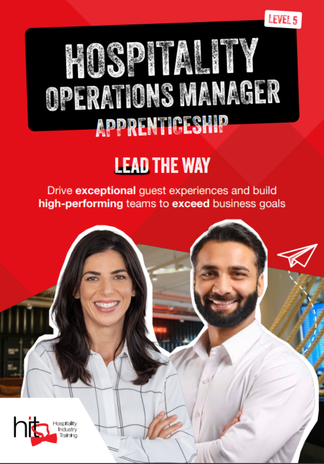 Hospitality Operations Manager Apprenticeship facesheet